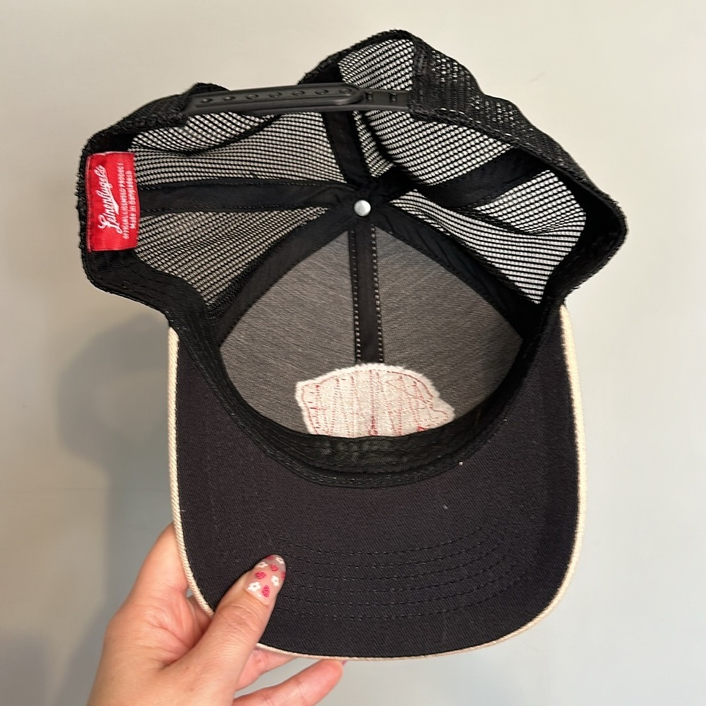 Leinenkugel’s Beer Tan Red Mesh Black Adjustable Men’s Ballcap Hat - Picture 4 of 5